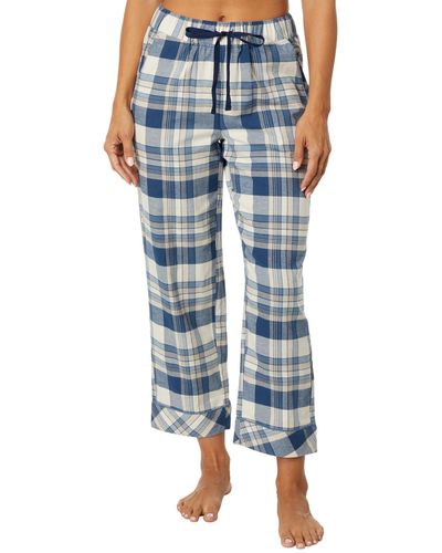 Pendleton Pajama Cotton Bottoms - Blue