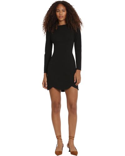 Donna Morgan Long Sleeve Empire Waist Date Night And Cocktail Dresses For - Black