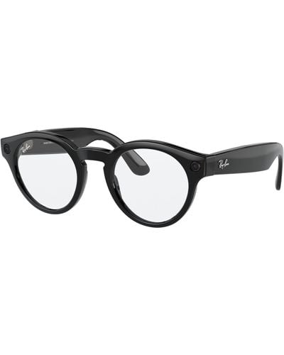 Ray-Ban Stories | Round Smart Glasses - Black