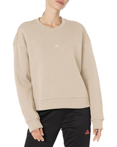 adidas All Szn Fleece Sweatshirt - Natural