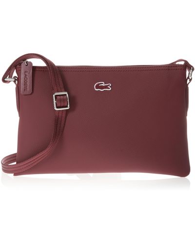 Lacoste L.12.12 Concept Flat Crossover Bag - Red