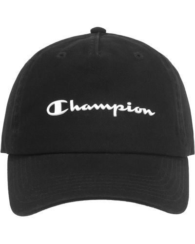 Champion Script Dad Adjustable Cap - Black