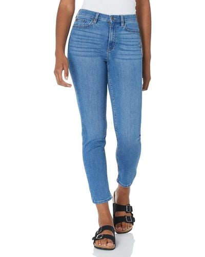 Calvin Klein Jeans Hi Rise Slim Crop Denim - Blue