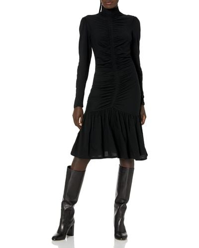 Rebecca Taylor Vertical Smock Dress - Black