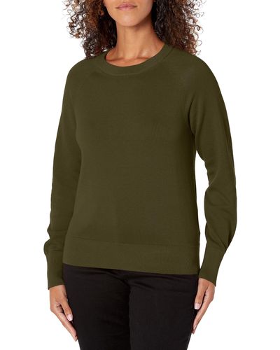 Dockers Classic Fit Long Sleeve Crewneck Sweater, - Green