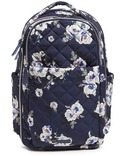 Vera Bradley Performance Twill Backpack Travel Bag - Blue