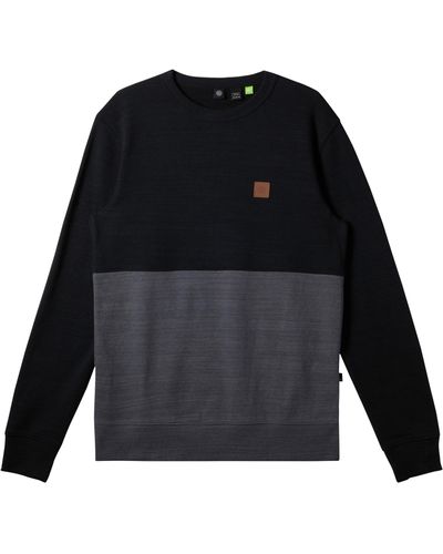 Quiksilver Easy Cb Crew Neck Pullover Sweatshirt - Black
