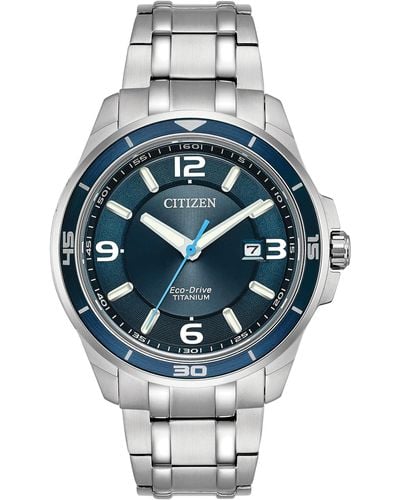 Citizen Eco-drive Weekender Brycen Watch In Titanium - Metallic