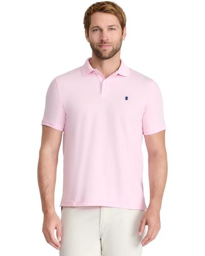 Izod Advantage Performance Short-sleeve Polo Shirt - Pink