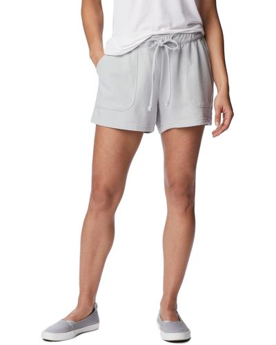 Columbia Slack Water French Terry Short Hiking - White