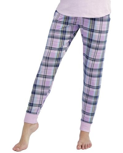 Vera Bradley Cotton Jogger Pajama Pants With Pockets - Blue