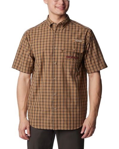 Columbia Super Sharptail Short Sleeve Shirt - Brown