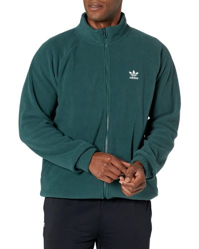 adidas Originals Adicolor Teddyfleece Trefoil Jacket - Green