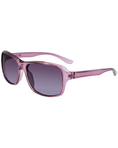 Columbia Bristol Mills Polarized Rectangular Sunglasses - Purple