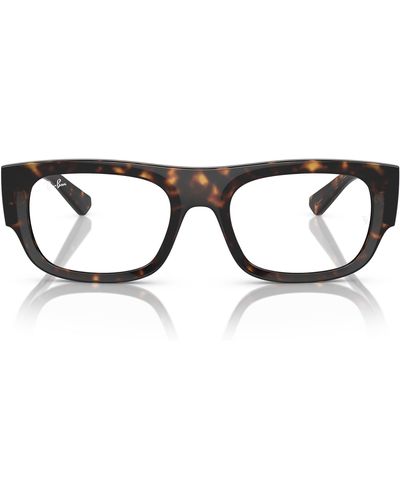 Ray-Ban Rx5425d Rectangular Prescription Eyewear Frames - Black