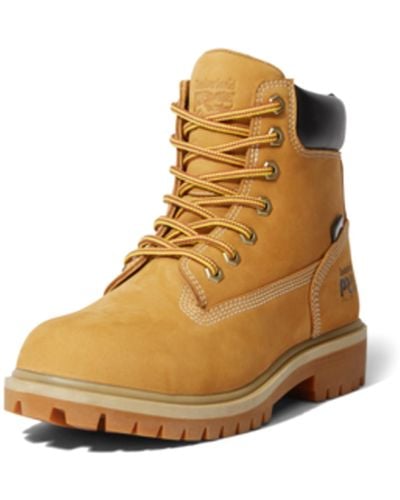 Timberland Direct Attach 6 Inch Steel Safety Toe Insulated Waterproof Industrial Work Boot - Brown