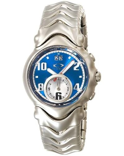 Oakley 10-259 Judge Ii Stainless Steel Bracelet Edition Blue Dial Watch