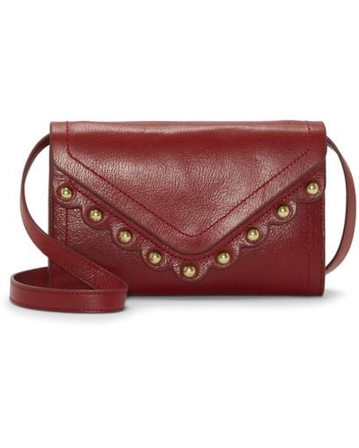 Lucky Brand Ruth Leather Crossbody Handbag - Red