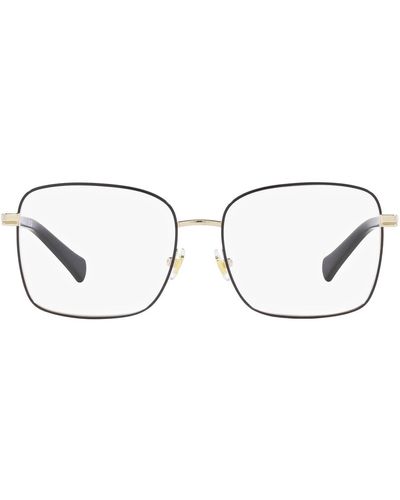 Ralph By Ralph Lauren Ra6056 Square Prescription Eyewear Frames - Black