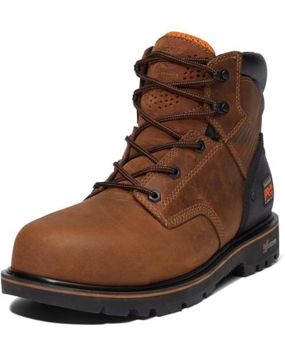 Timberland Ballast 6 Inch Steel Safety Toe Industrial Work Boot - Brown