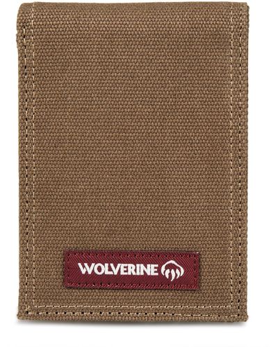Wolverine Rfid Blocking Rugged Front Pocket Wallet - Brown