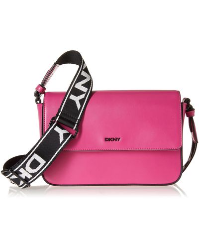 DKNY: shoulder bag for woman - Pink  Dkny shoulder bag R24E3A90 online at