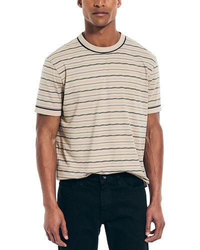 Nautica Sustainably Crafted Striped T-shirt - Natural