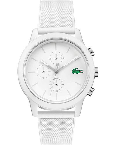 Lacoste Tr90 Quartz Watch With Rubber Strap - Gray