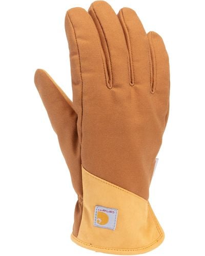Carhartt Rugged Flex Insulated Open Cuff Glove - Brown