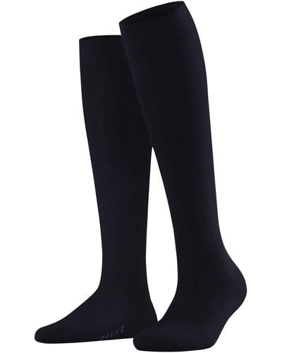 FALKE Family Knee-high Casual Sock-94% Cotton - Blue