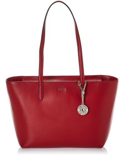 DKNY Womens Bryant Md Tote - Red