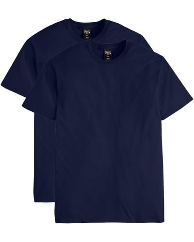 Hanes Nano Premium Cotton T-shirt - Blue