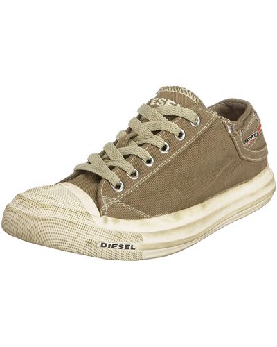 DIESEL Exposure L Lace Up Sneaker,grey,7 M Us - Natural