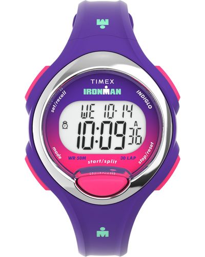 Timex Purple Strap Digital Dial Purple - Pink