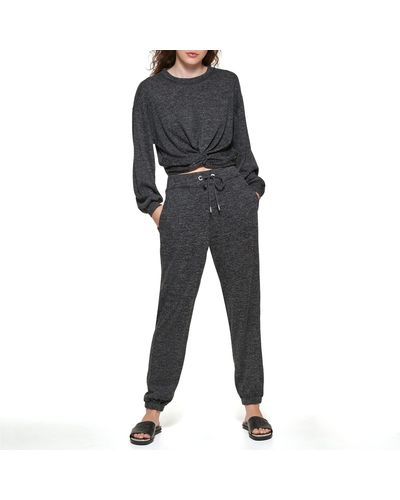 DKNY Basic Soft Everyday Jeans Knit Top - Black