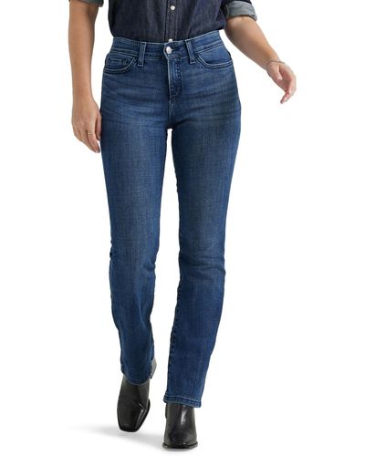 Lee Jeans Damen Flex Motion Regular Fit Bootcut Jeans - Blau