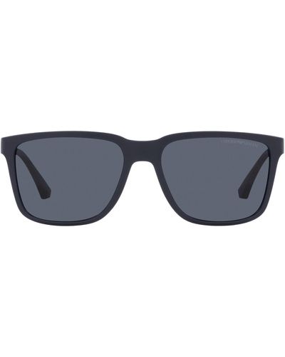 Emporio Armani Ea4047 Square Sunglasses - Black