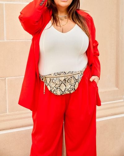The Drop Flame Red Wide Leg Pants By @katiesturino