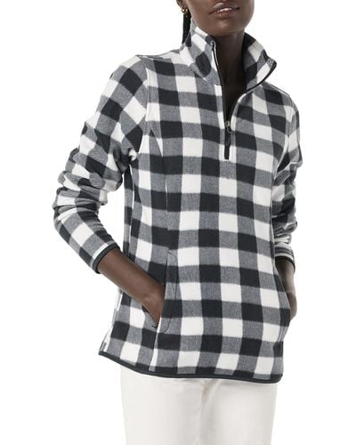 Amazon Essentials Classic-fit Long-sleeve Quarter-zip Polar Fleece Pullover Jacket - Gray
