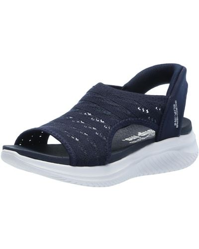 Skechers Ultra Flex 3.0-Sun Warmth Hands Free Slip-ins Sandale - Blau