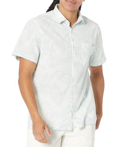 Guess Short Sleeve Collins Shirt - White