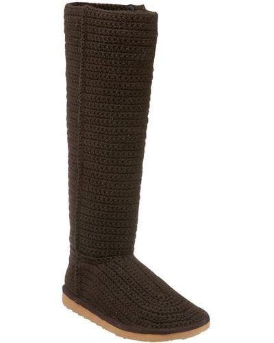 N.y.l.a. Mittens Knit Boot,brown,8 M