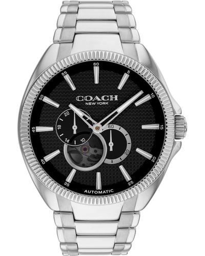 COACH 3h Automatic Watch - Stainless Steel Bracelet - Water Resistant 5atm/50 Meters -gift For Him - Premium Fashion Timepiece For - Black