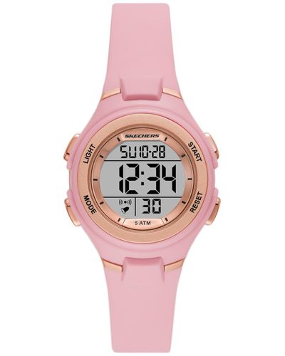 Skechers Woodlake Digital Chronograph Watch - Pink