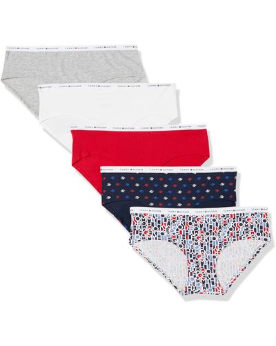 Tommy Hilfiger Hipster-cut Cotton Underwear Panty - Red