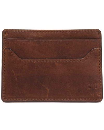 Frye Logan Money Clip Card Case - Brown