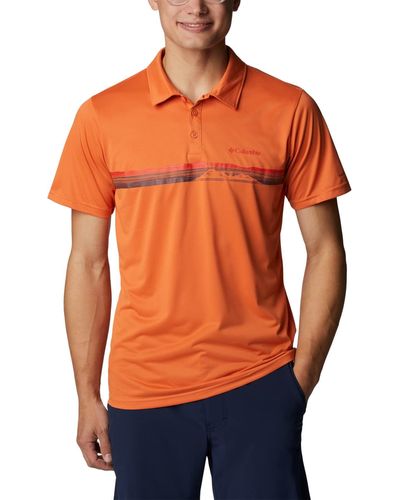 Columbia Hike Novelty Polo Shirt - Orange