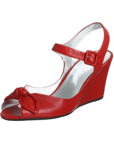 Ecco Calcutta Ankle Strap Sandal,cherry Red,40 Eu
