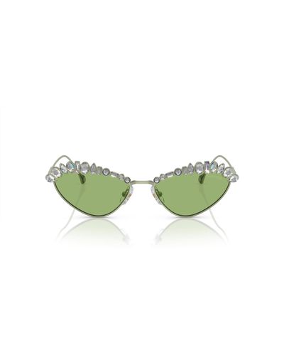 Swarovski Sk7009 Oval Sunglasses - Green