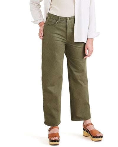 Dockers High Straight Fit Jeancut Pant - Green